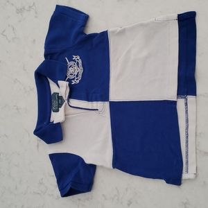 👑 POLO by RALPH LAUREN Royal Blue & White Polo Shirt